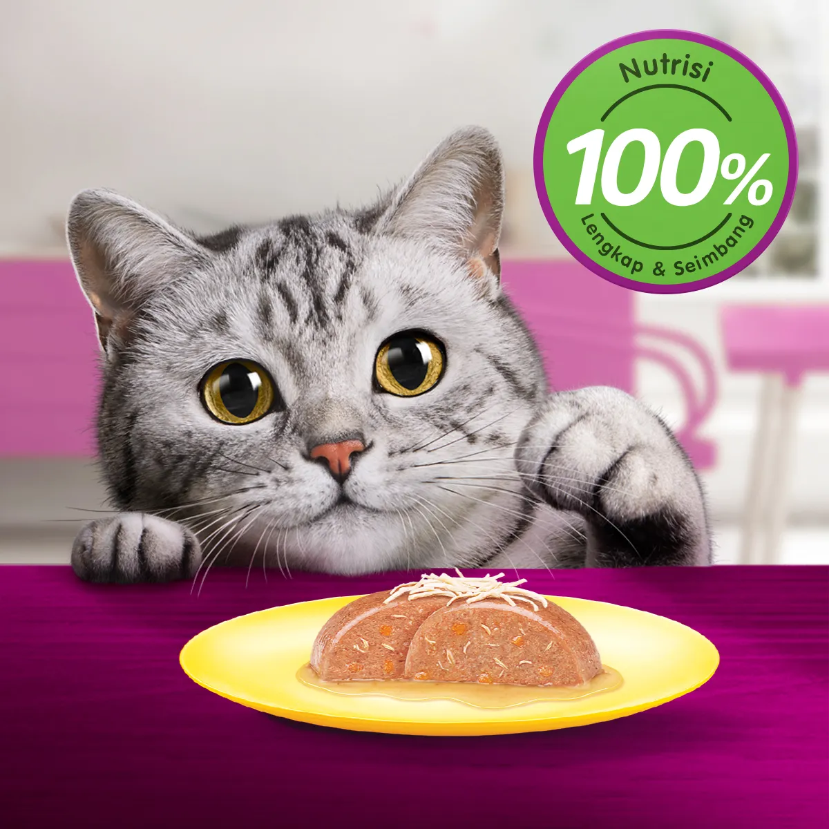 Whiskas Pouch Adult (80gr) - Chicken Salmon Loaf - Image 2