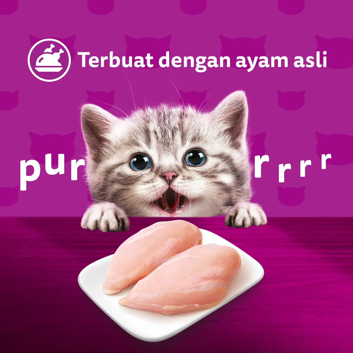 Whiskas Pouch Junior (80gr) - Chicken Mousse - Image 4