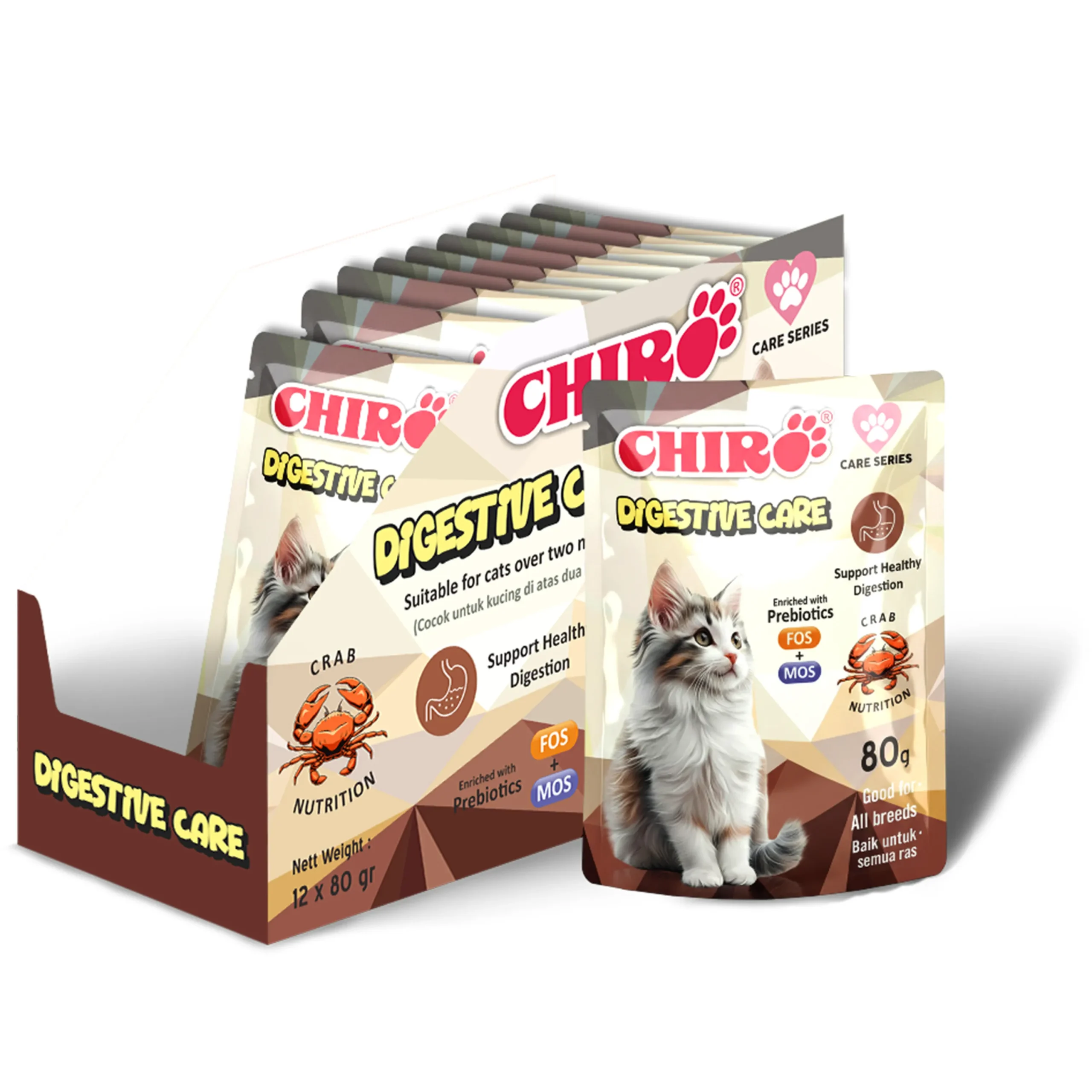 Chiro Pouch Care Series Wet Cat Food - Digestive Care - Image 2