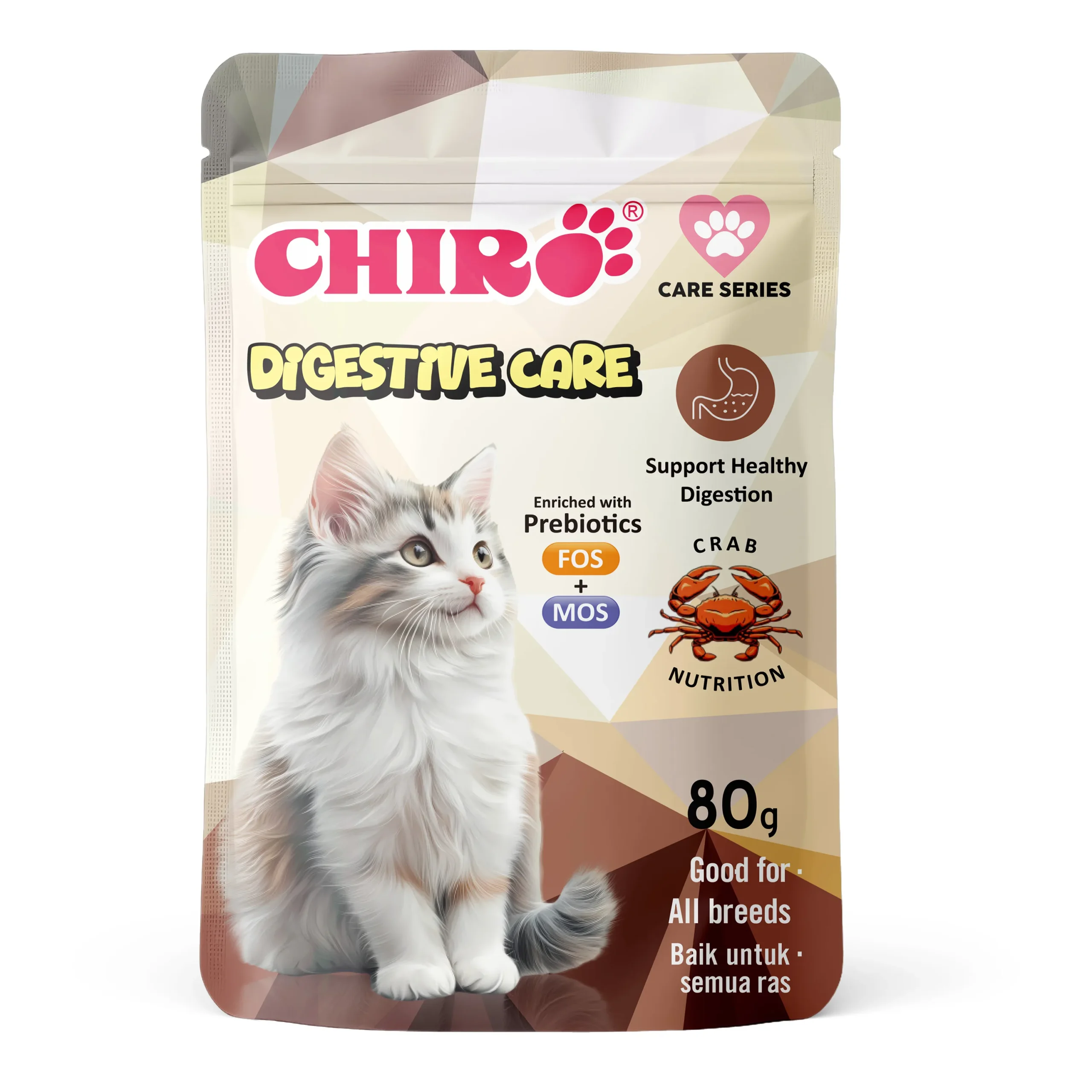 Chiro Pouch Care Series Wet Cat Food - Digestive Care