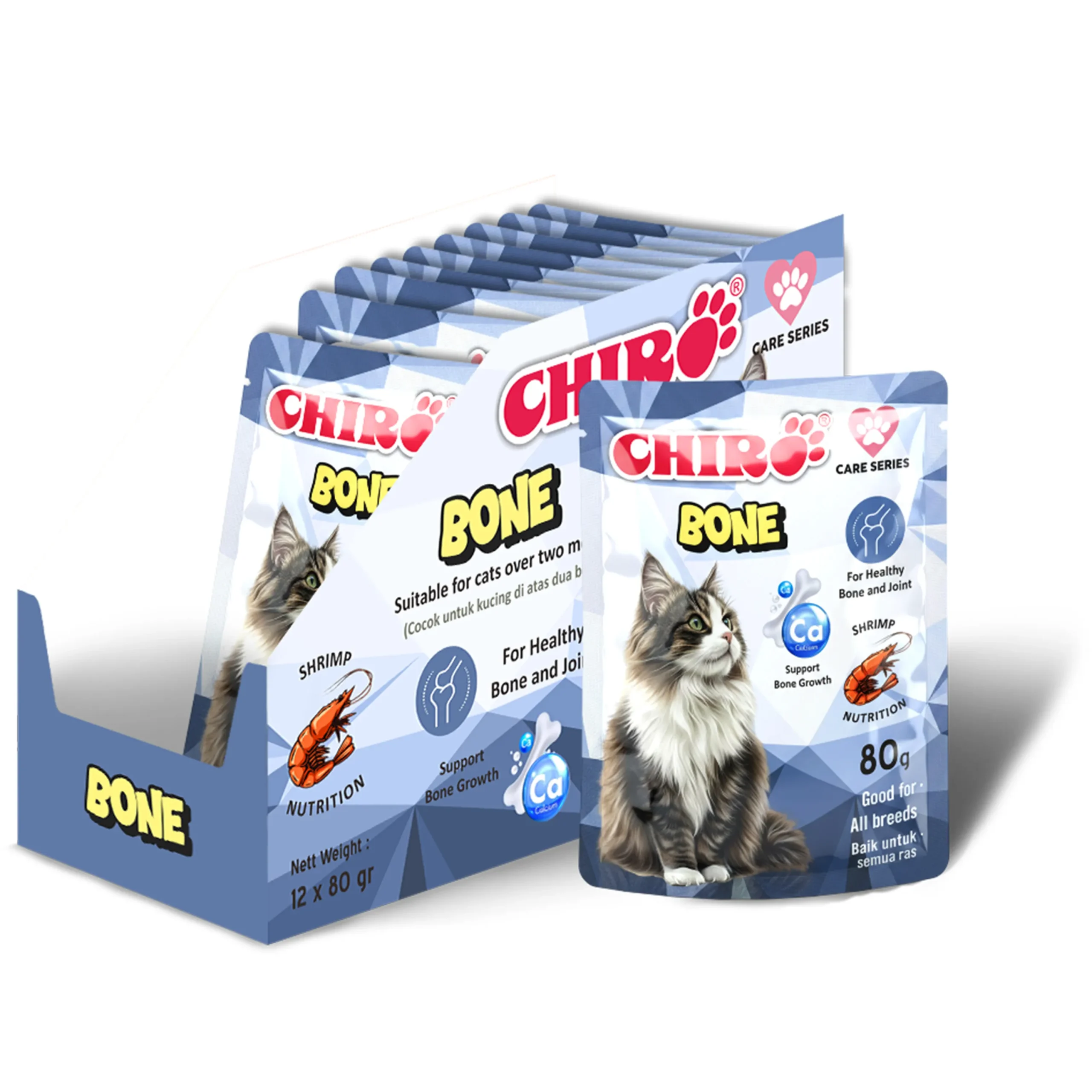 Chiro Pouch Care Series Wet Cat Food - Bone - Image 2