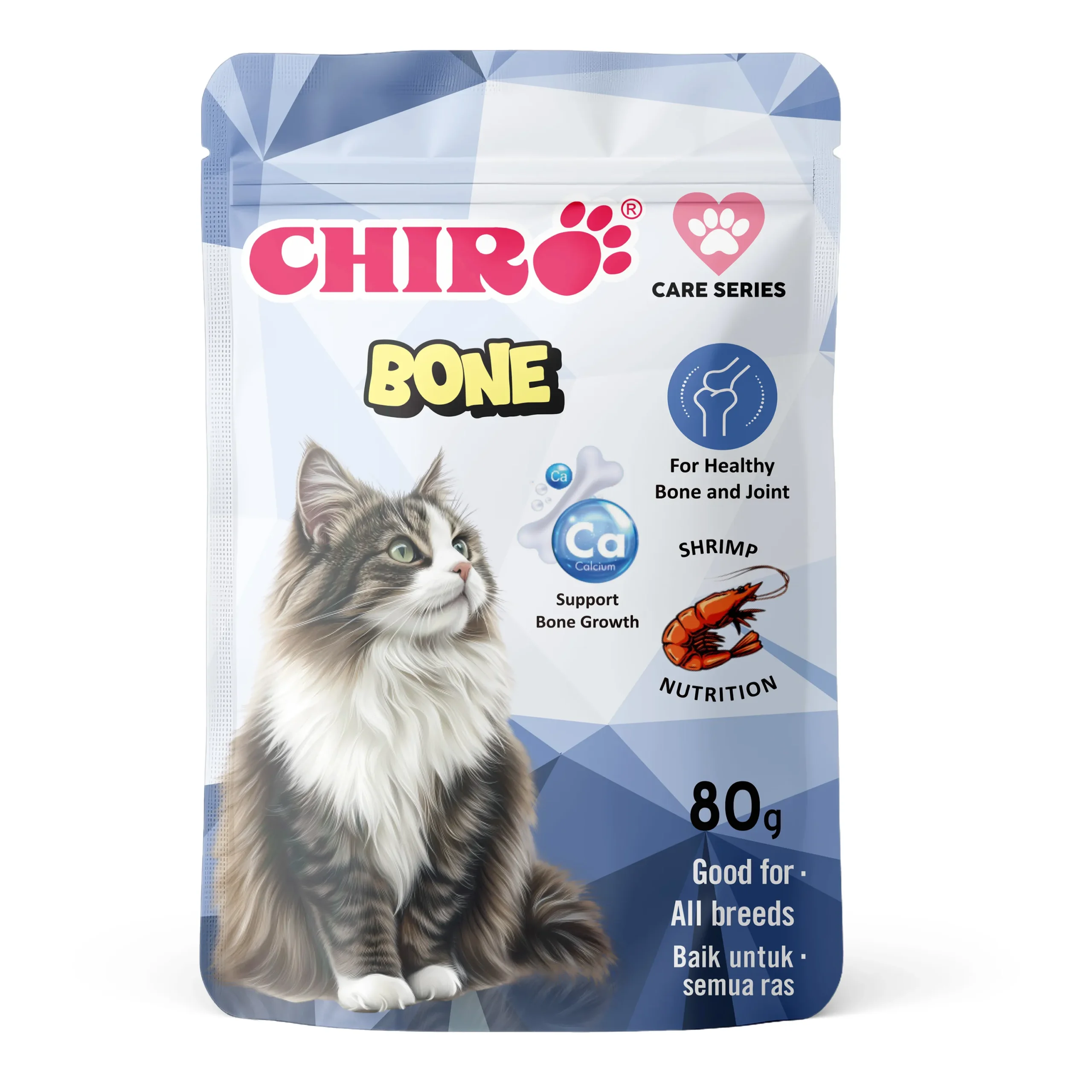 Chiro Pouch Care Series Wet Cat Food - Bone