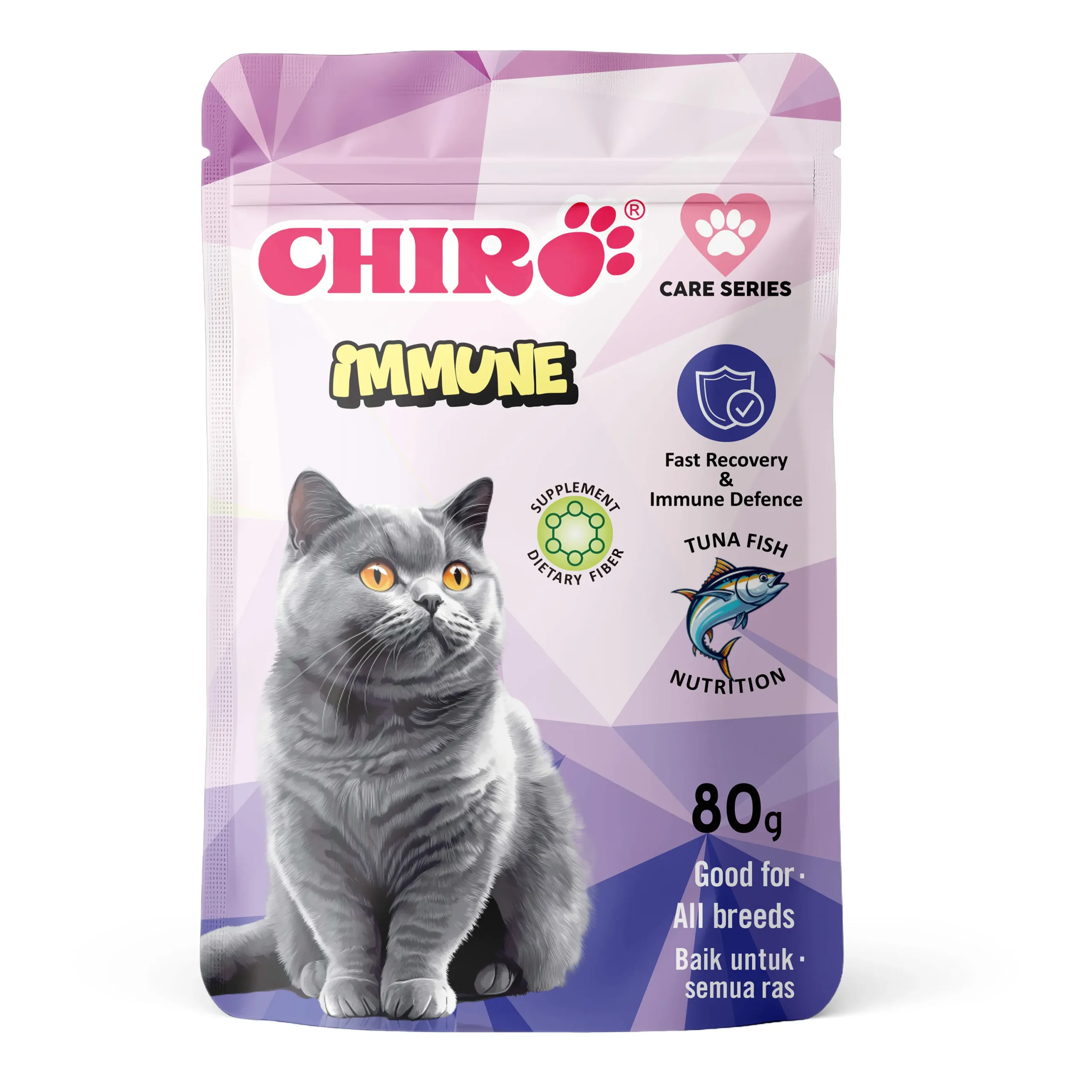 Chiro Pouch Care Series Wet Cat Food - Immune