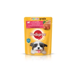 Pedigree Pouch 80gr - Puppy Beef Egg & Vegetables