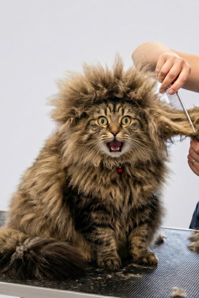 Kucing Grooming Mbanyol